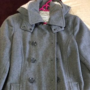 Calvin Klein pea coat with hood
